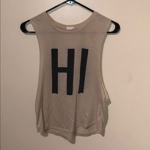 Graphic tank top